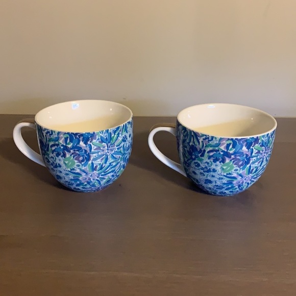 Lilly Pulitzer Multicoloured Floral Print Ceramic Tea Cups - Picture 4 of 7